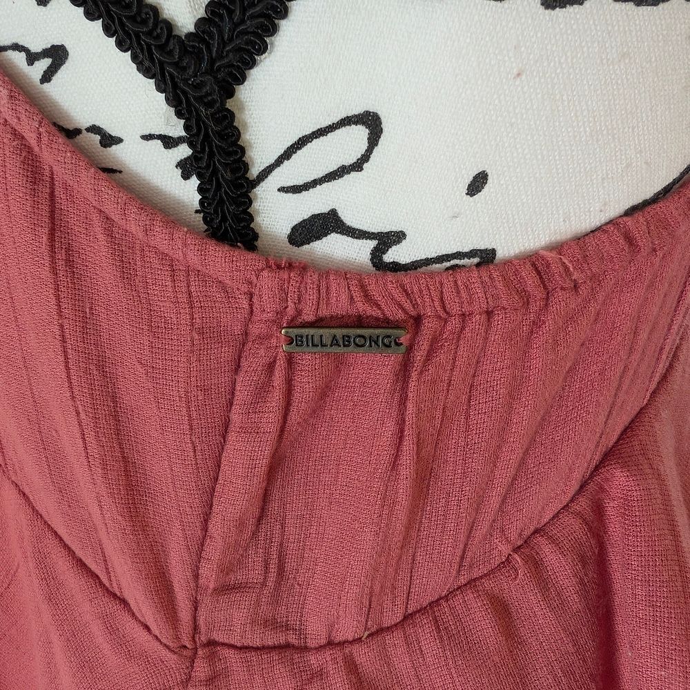 Billabong Pink One Shoulder Flutter Sleeve Dress - Picture 7 of 10